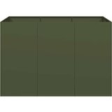 vidaXL Sadilnik olivno zelena 120x80x80 cm Jeklo | Shoptok.si