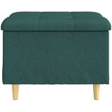  Otoman za pohranu Tamnozelena 60 x 60 x 45 cm tkanina | shoptok.hr