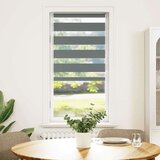 vidaXL zebra senčilo temno sivo 60x150 cm tkanina širina 55,9 cm | Shoptok.si