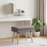  Klupa s dvostrukim slojem Sivosmeđa 60 x 40 x 46 cm Tkanina | Eponuda.ba