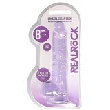 REALROCK Dildo Crystal Clear Purple 8 | Shoptok.si