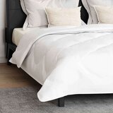 vidaXL Prevleka s blazinami z blazino 3 pcs Bela Mikrofibra | Shoptok.si