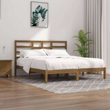  Posteljni okvir medeno rjav iz trdnega lesa 200x200 cm, (20645908) Cene