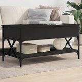 vidaXL Stolić za kavu crni 100 x 50 x 50 cm konstruirano drvo i metal Cijene