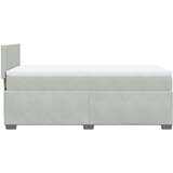 Box spring krevet s madracem svjetlosivi 100x200 cm baršunasti | shoptok.hr