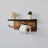 Hanah home Polica sa držačem Cop055, 40x16x14 cm, Boje oraha | ePonuda.com