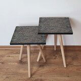 Hanah home 2Shp329 - Anthracite Anthracite Nesting Table (2 Pieces) | ePonuda.com