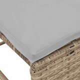  Sjedeća garnitura za vrt 6 kom. Bež i svijetlo siva poliratan 84 x 45 x 35 cm | Shoptok.si
