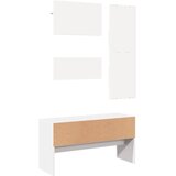 4-dijelni set namještaja za hodnik bijeli od konstruiranog drva | shoptok.hr
