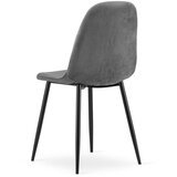  PADVA stolica - tamnosivi baršun / crne noge x 3 | shoptok.hr