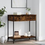 vidaXL Konzolni stol boja hrasta 75 x 34,5 x 75 cm konstruirano drvo Cijene