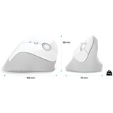 Connect IT CMO-2700-WH - Ergonomski bežični miš 800/1200/1600 DPI 1xAA beli | Eponuda.com