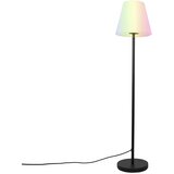 QAZQA Smart vloerlamp zwart met witte kap 35 cm IP65 incl. LED - Virginia Cene