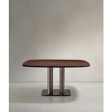 Kave Home Blagovaonski stol u dekoru oraha 150x150 cm Melvar – | shoptok.hr
