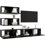  4-dijelni set TV ormarića od iverice crni | shoptok.hr