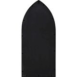 Vrtno ogledalo crno 100 x 45 cm željezno za vanjsku upotrebu | Eponuda.com