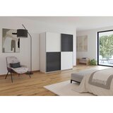 Modern Living Omara Z Drsnimi Vrati Subito, Bela, Barva Grafita | Shoptok.si