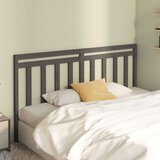  Uzglavlje za krevet sivo 186 x 4 x 100 cm od masivne borovine | shoptok.hr