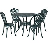  Vrtni set za objed 5 pcs Zelena Aluminij | shoptok.hr