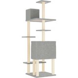 vidaXL Penjalica za mačke sa stupovima za grebanje svjetlosiva 154 cm | shoptok.hr