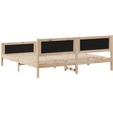  Okvir kreveta Smeđa i taupe 200 x 200 cm Masivna borovina | shoptok.hr