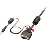 Lindy VGA / utičnica priključni kabel VGA 15-polni utikač, VGA 15-polni utikač 3.00 m crna 37300 VGA kabel Cijene