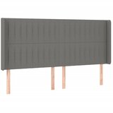  LED uzglavlje tamnosivo 203 x 16 x 118/128 cm od tkanine | Eponuda.com