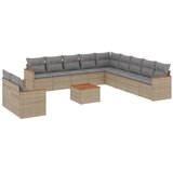  12-dijelni set vrtnih sofa od poliratana s jastucima bež | shoptok.hr
