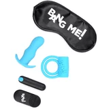 Bang! Duo Blast Kit C-Ring, Butt Plug, Bullet & Blindfold Blue