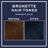 Revolution Haircare Tones For Brunettes balzam za toniranje za smeđu kosu nijansa Midnight Blue 150 ml | shoptok.hr