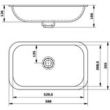 Sapho Bijeli umivaonik od umjetnog kamena 59x35,5 cm Impala – | shoptok.hr