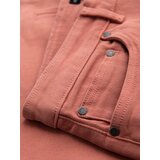 Ombre Men's denim classic shorts with rolled up leg - coral | shoptok.hr