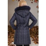 Dewberry Z6653 WOMEN'S COAT-PLAIN NAVY BLUE | Eponuda.ba