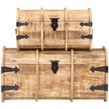 Furnova Skrinje za shranjevanje 2 kosa trden mangov les, (21956127) | Shoptok.si