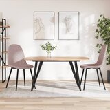 Maison Chic Jedilni stoli - Vzorci stoli 2 kosa roza žamet A407, (22032297) | Shoptok.si