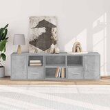  Kutni ormarić siva boja betona 160x40x45 cm konstruirano drvo | shoptok.hr