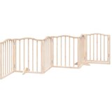 vidaXL Ograda za pse z vrati zložljiva 6 panelov 300 cm topolovina | Shoptok.si