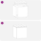  Vrtna klupa Maslinovo zelena 40 x 40 x 43 cm Čelik | shoptok.hr