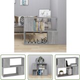 The Living Store Knjižna omara/pregrada siva sonoma 80x24x63 cm - Knjižna Omara, (21738376) | Shoptok.si