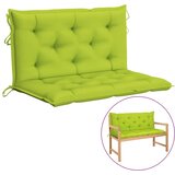 vidaXL Blazina za vrtno klop 2 kosa svetlo zelena oxford tkanina, (20778443) | Shoptok.si
