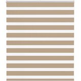 Zebra zavjesa Pješčano smeđa 135x100 cm Širina tkanine 130,9 cm Poliester | Shoptok.si