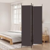 Sobna pregrada s 3 panela smeđa 150x220 cm od tkanine | shoptok.hr