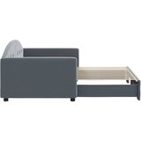  Dnevni krevet na razvlačenje bez madraca tamnosivi 90 x 200 cm | shoptok.hr