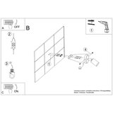  Zidna lampa FORNES 1 crna | shoptok.hr
