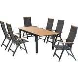 Gardenson Vrtni Set Verona, 7-Delni, Raztegljiva Miza u