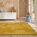 Flair Rugs Oker rumena ročno tkana volnena preproga 200x290 cm Demi Check Ombre – | Shoptok.si