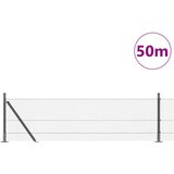 vidaXL zavarena žičana ograda s 13 postova s proširenjem 0.4x50 m pocinčani čelik | shoptok.hr