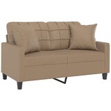 vidaXL Dvosjed s ukrasnim jastucima boja cappuccina 120cm umjetna koža | shoptok.hr