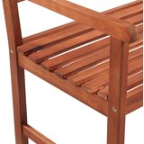  Vrtna klupa s jastukom 120 cm od masivnog bagremovog drva Plava 120 x 50 x 7 cm | Shoptok.si