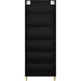  Highboard Crni hrast 69,5 x 32,5 x 180 cm Konstruirano drvo | shoptok.hr